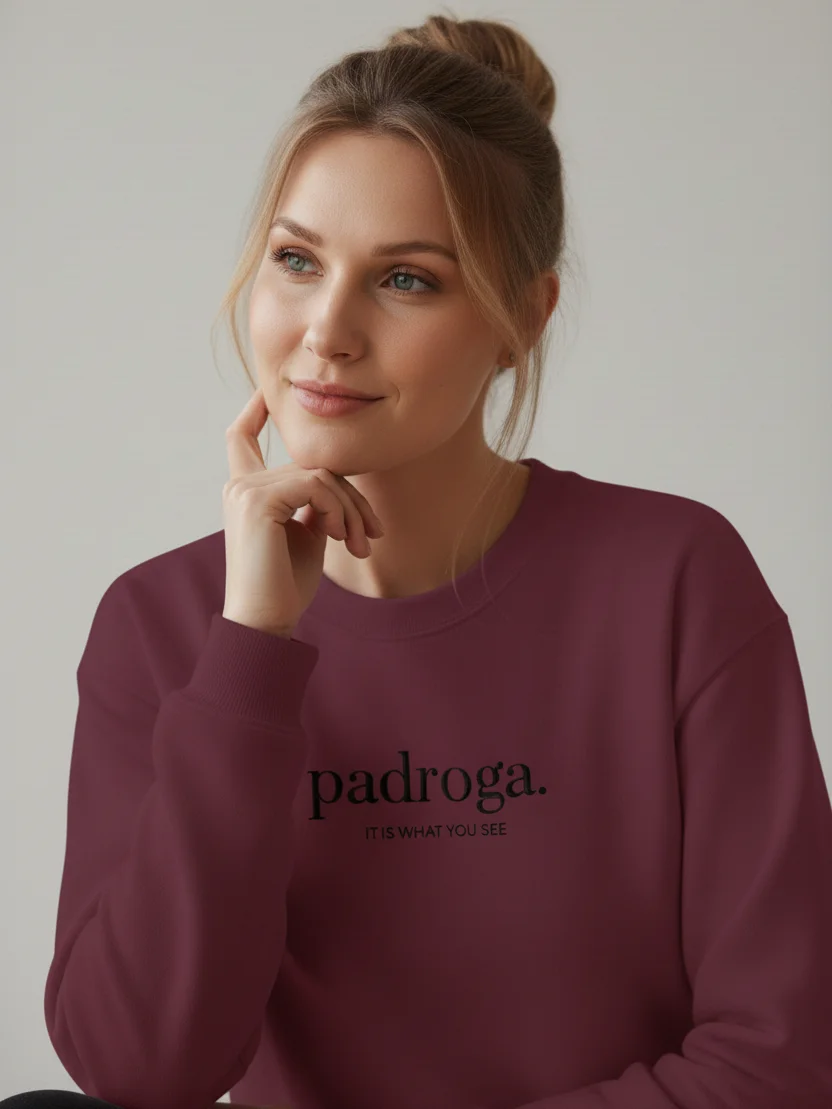 padroga. essentials maroon embroidered logo product image (7)