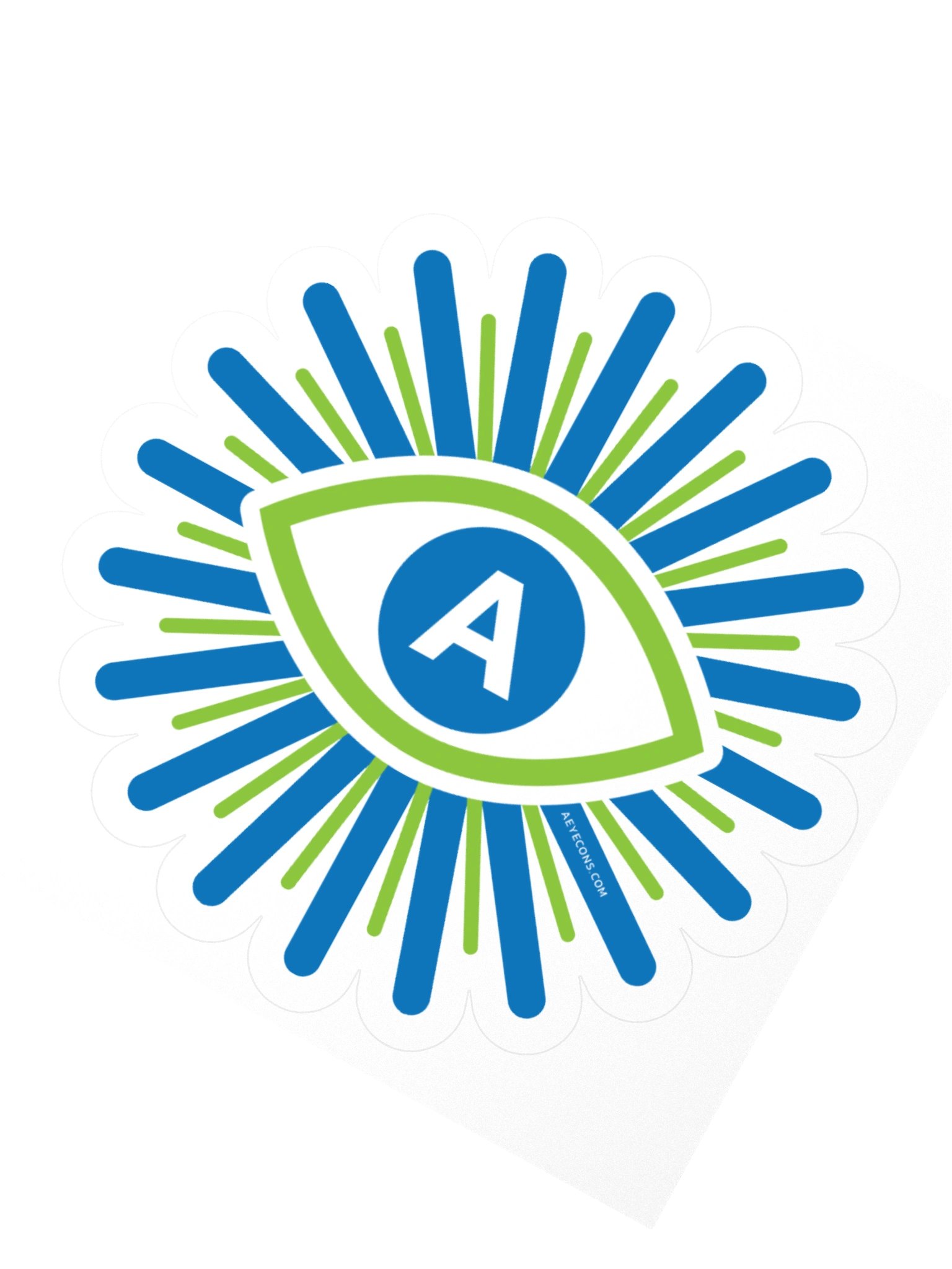 Official Logo of AI™ Burst Kiss-Cut Sticker | AI Sticker | AEYECONS™ product image (2)