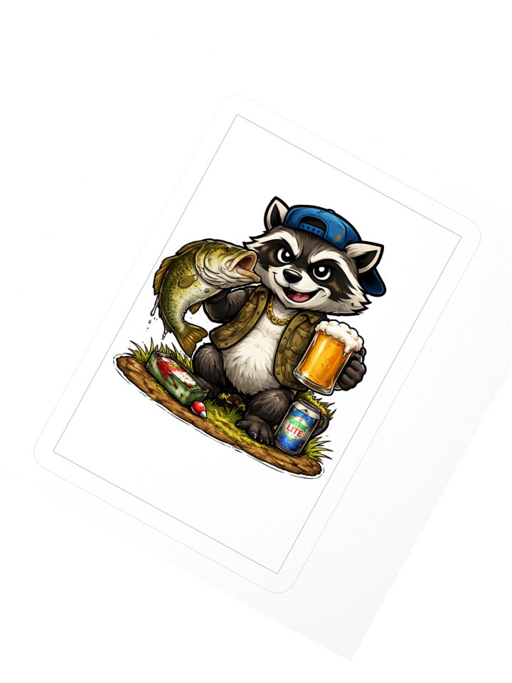 trashy the racoon fishing day product image (2)
