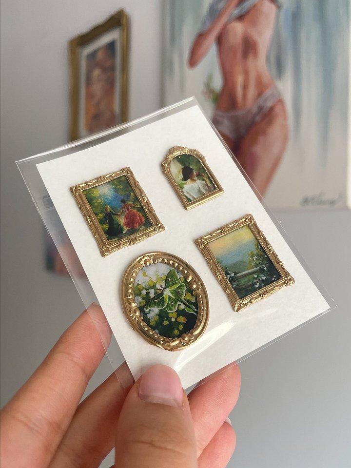 Green Spring Handmade Sticker Gallery Sheet- Pack of 4 product image (2)