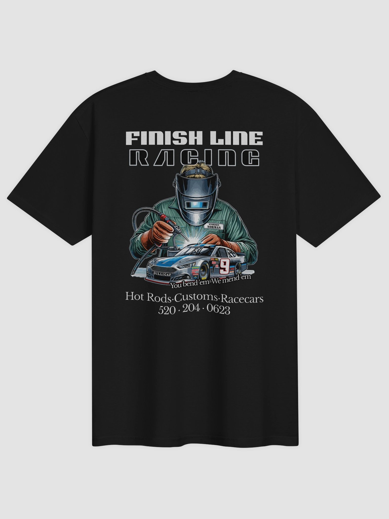 Andrew Norman/Ron Finish Line Racing front/back print product image (2)