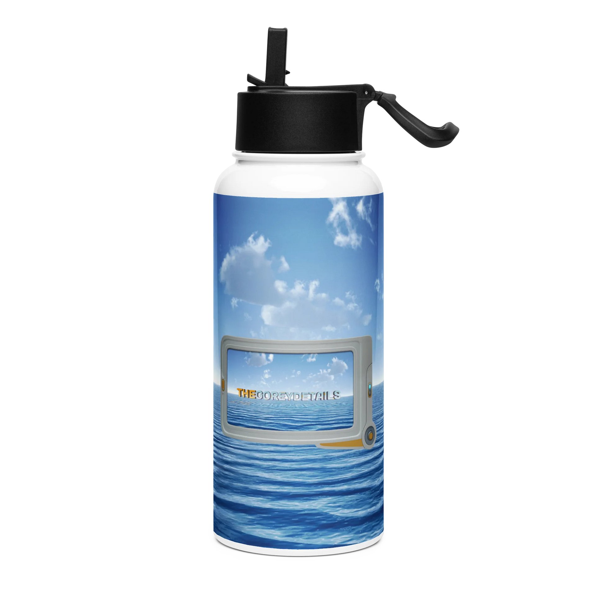 Dive In! - Stainless Steel Water Bottle with a Straw Lid product image (3)
