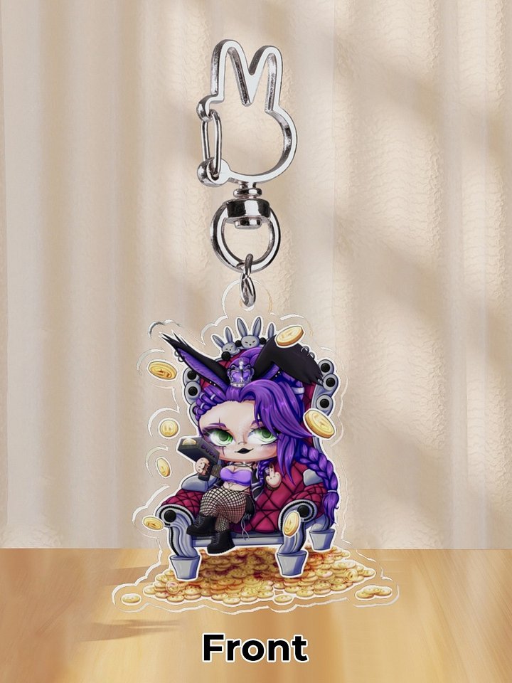 Coin Toss Chibi Faye Acrylic Keychain product image (2)