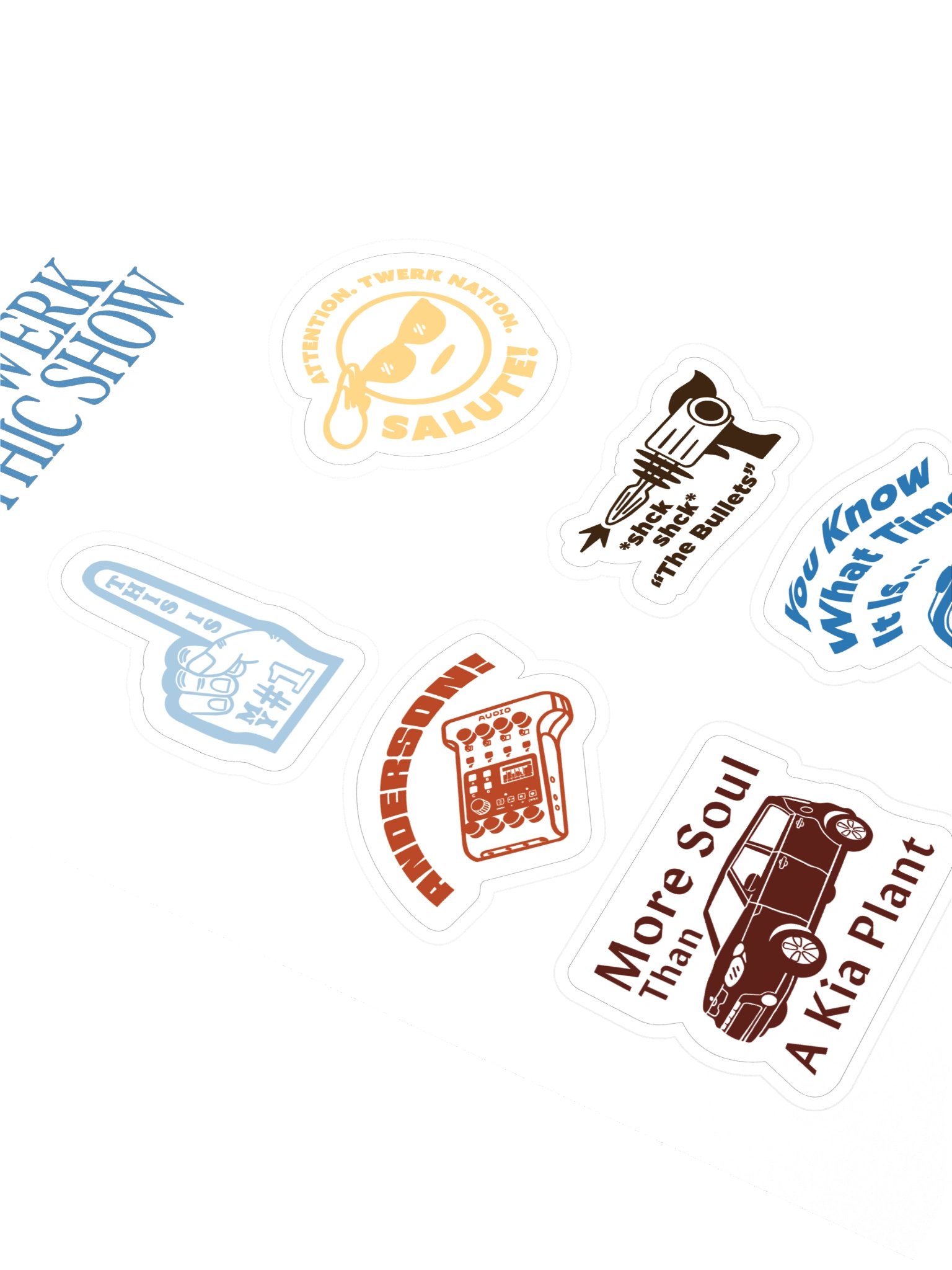Iconic TTES Phrases Sticker Sheet #2 product image (2)