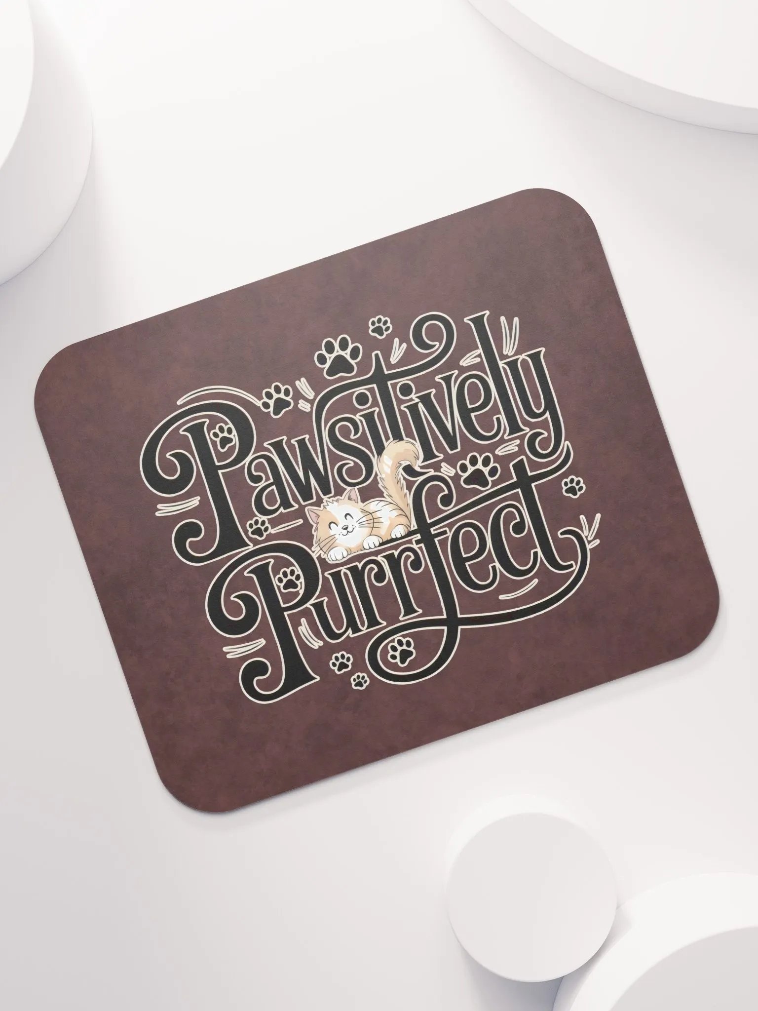 Pawsitively Purrfect Cat Mouse Pad product image (1)