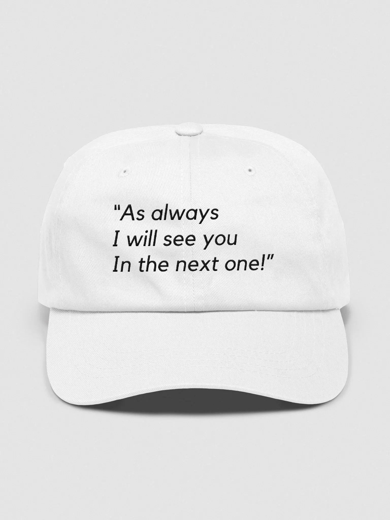 Outro (White) - Cap product image (1)