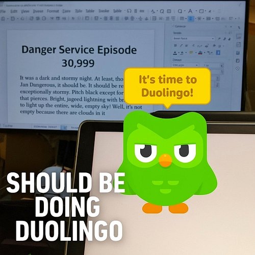 Should Be Doing Duolingo...if you do #Duolingo, you know Duo the Owl #languagelearning #practice 
Yeah, I do Duolingo every d...