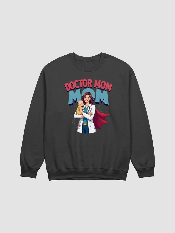 Doctor Mom Illustrated Crewneck Sweatshirt product image (9)
