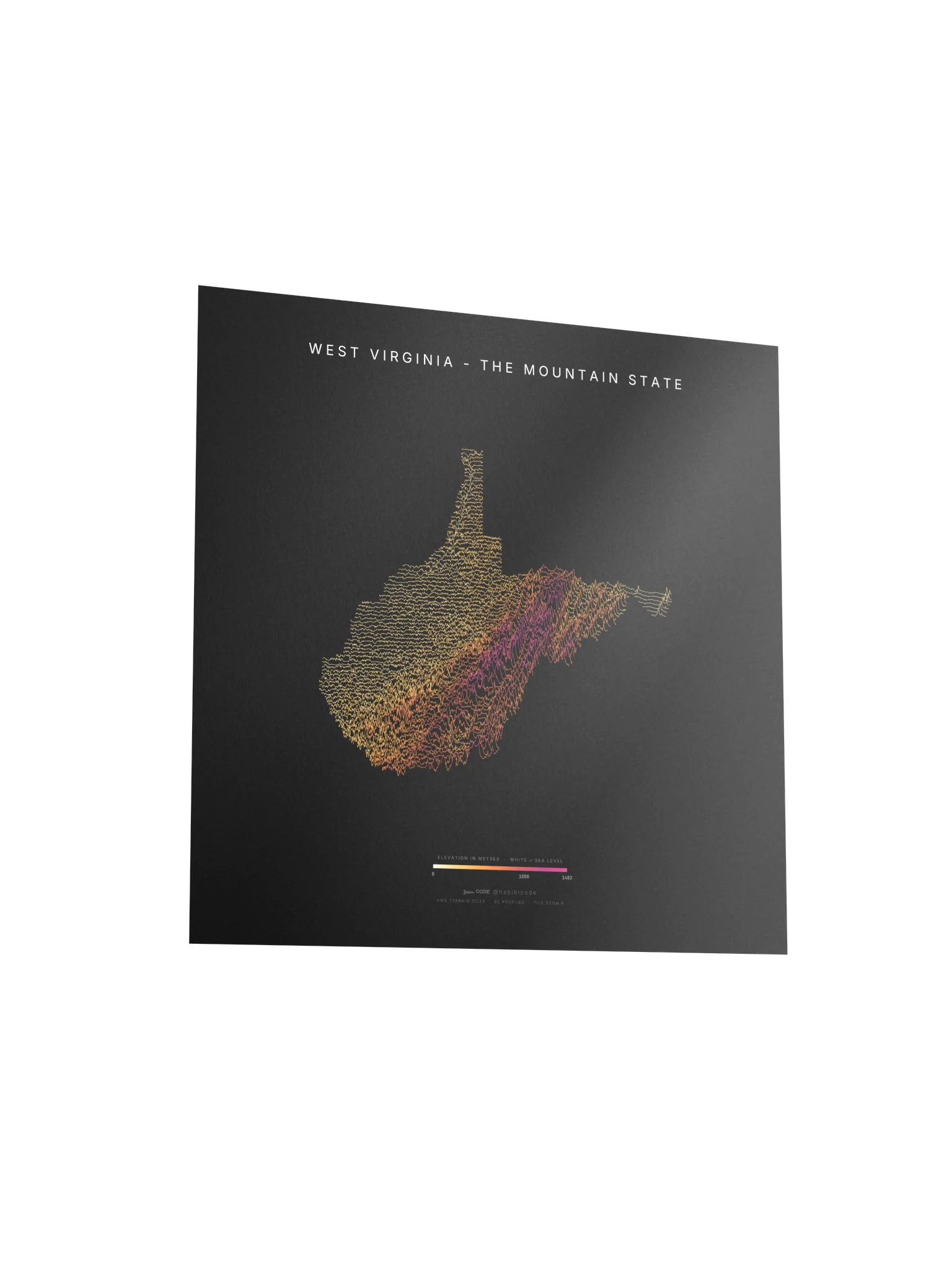 Ridgeline Poster - West Virginia product image (3)