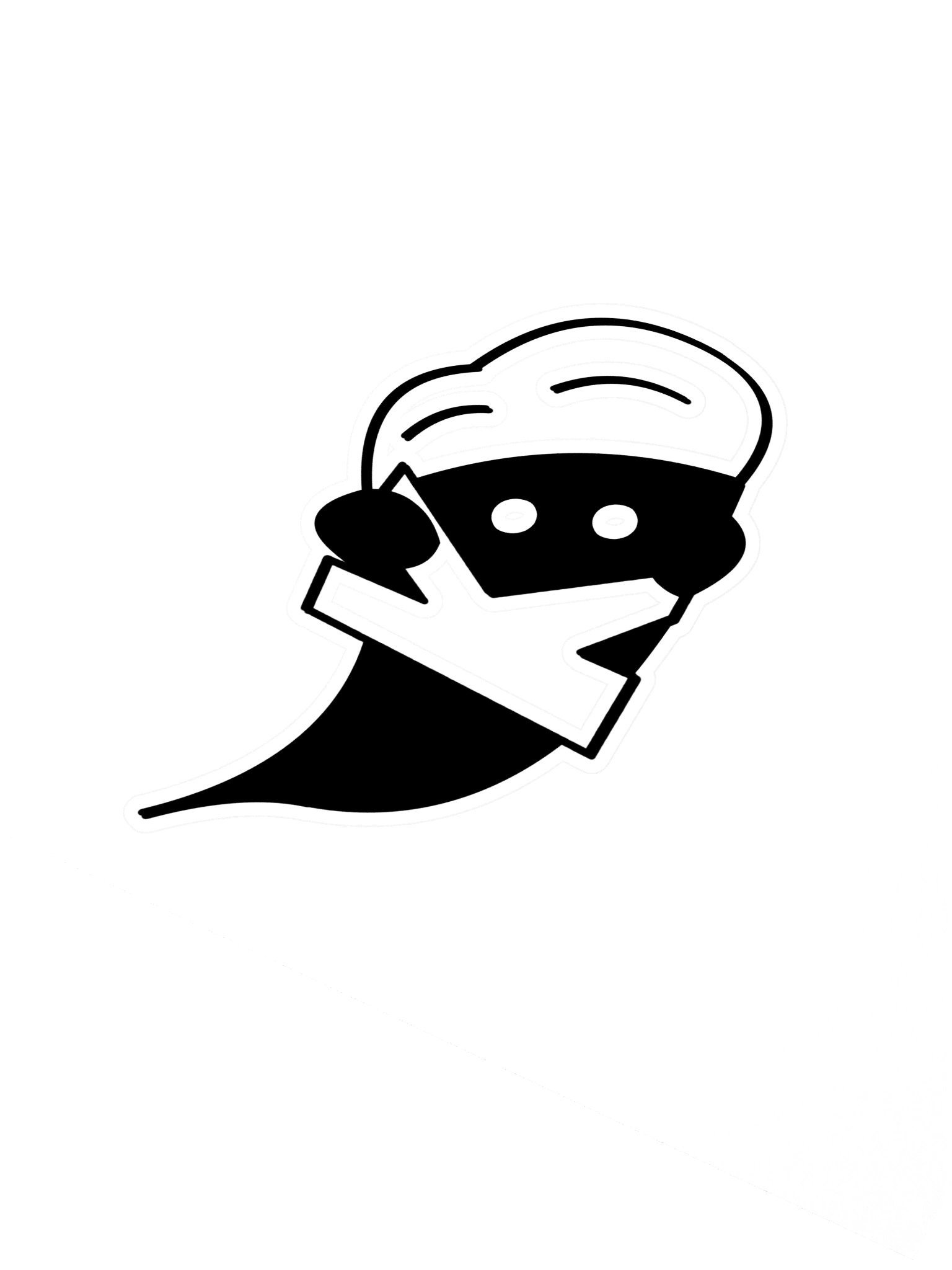 KB "Black Ghost" Sticker product image (2)