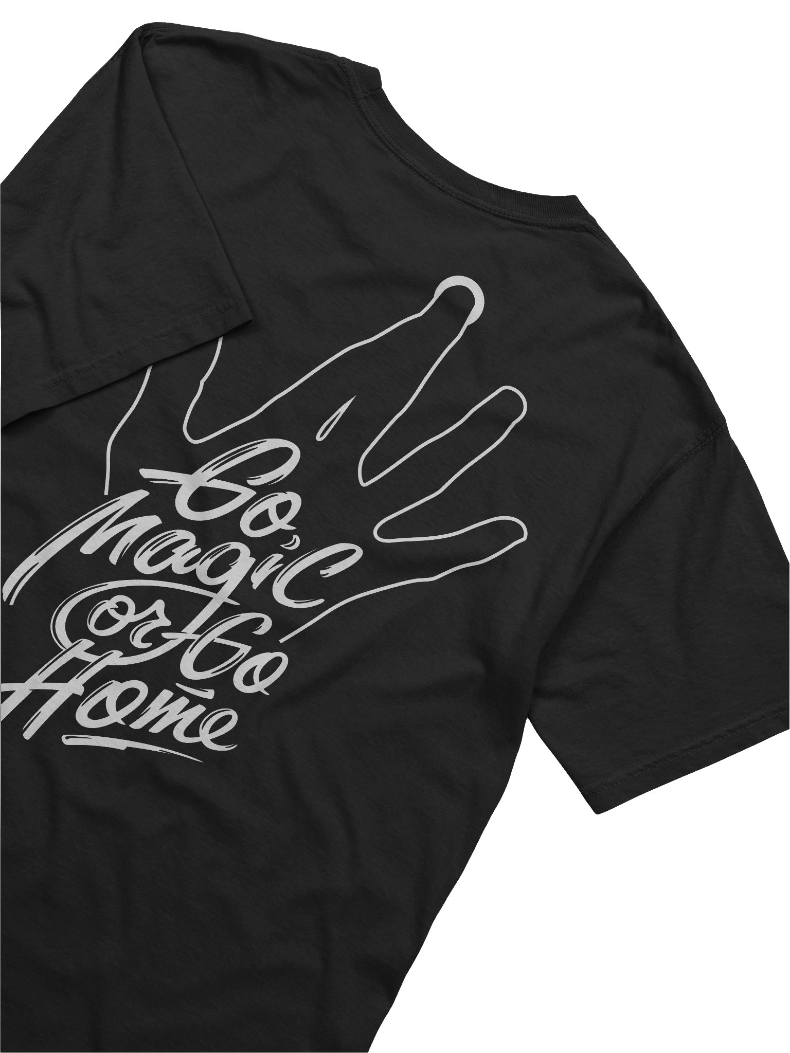 T-Shirt: Go Home (Hand) [Dark, Back] product image (3)