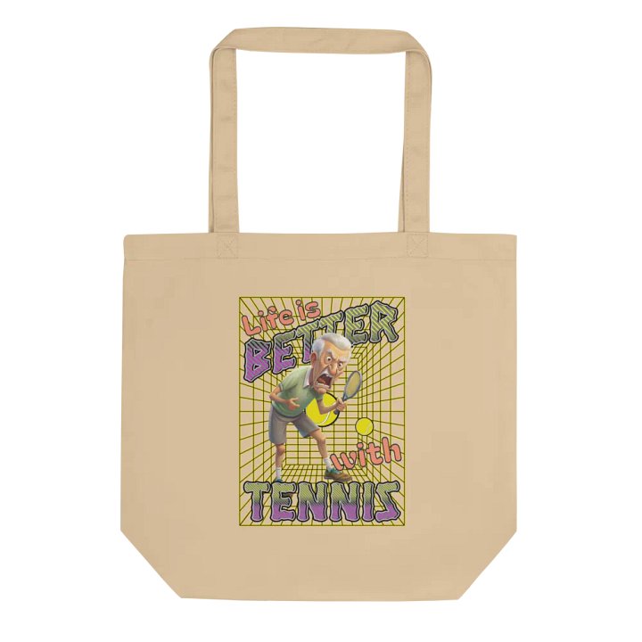 Life Is Better With Tennis Male Intense Enthusiast Tote Bag product image (1)