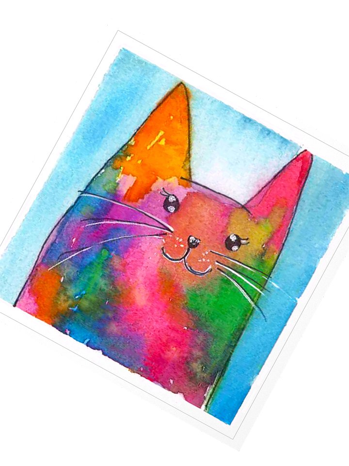 Pride Water Color Cat Sticker product image (2)