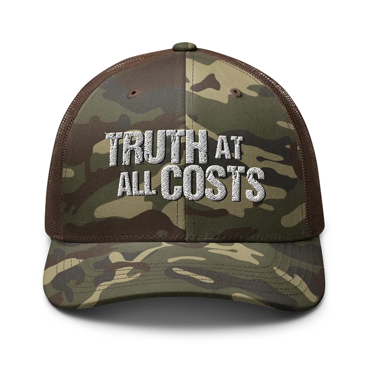 Truth at All Costs™ Camo Trucker Hat product image (1)