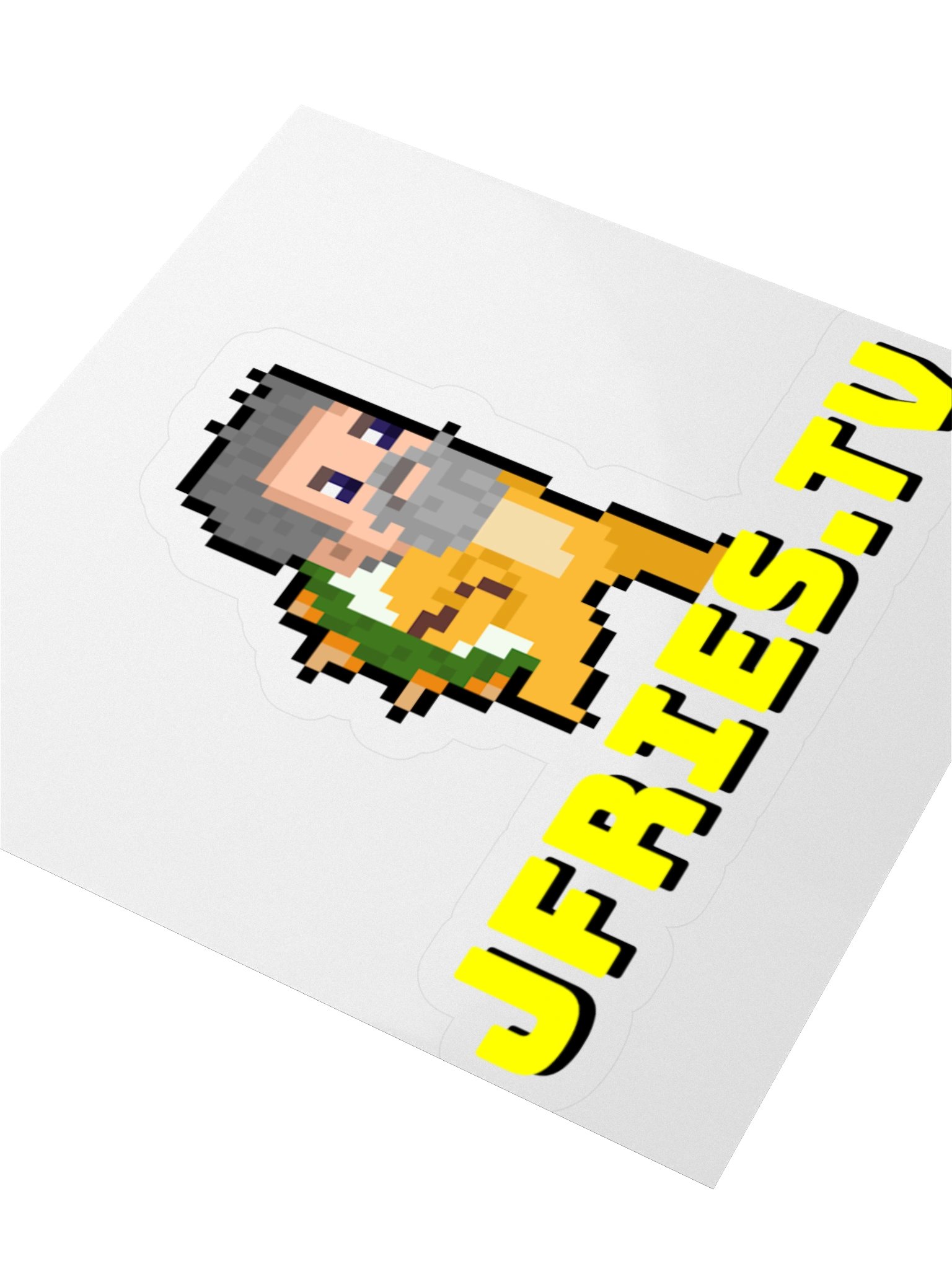 JFries.TV Kiss Cut Sticker product image (6)