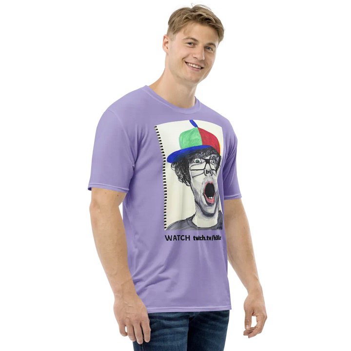Lina's drawing "WATCH h3llomarc" Crew Neck T-Shirt Lavender product image (2)