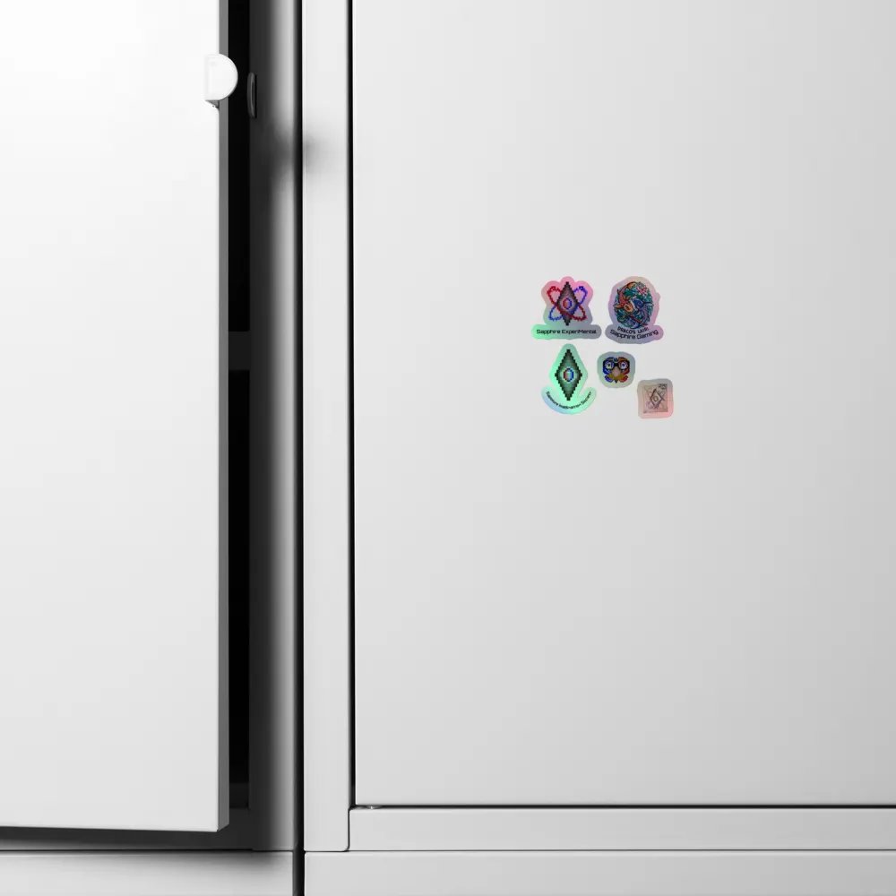 Sapphire Family Holo Sticker Set product image (6)