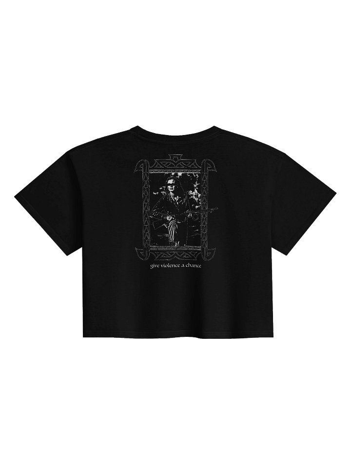 "GIVE VIOLENCE A CHANCE" CROPTOP BACKPRINT product image (2)