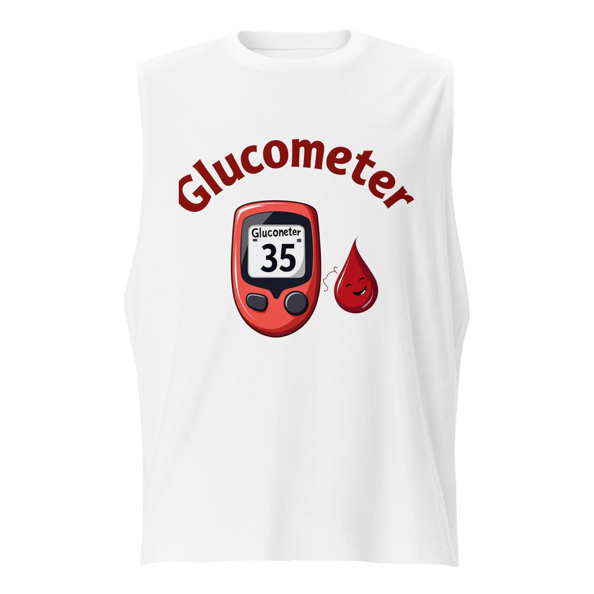 Smiling Glucose Drop Muscle Tank product image (1)