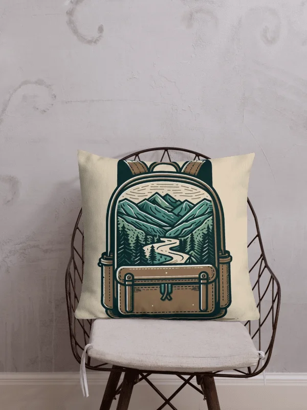 Nature's Wanderlust Premium Pillow AI Design Backpack product image (1)