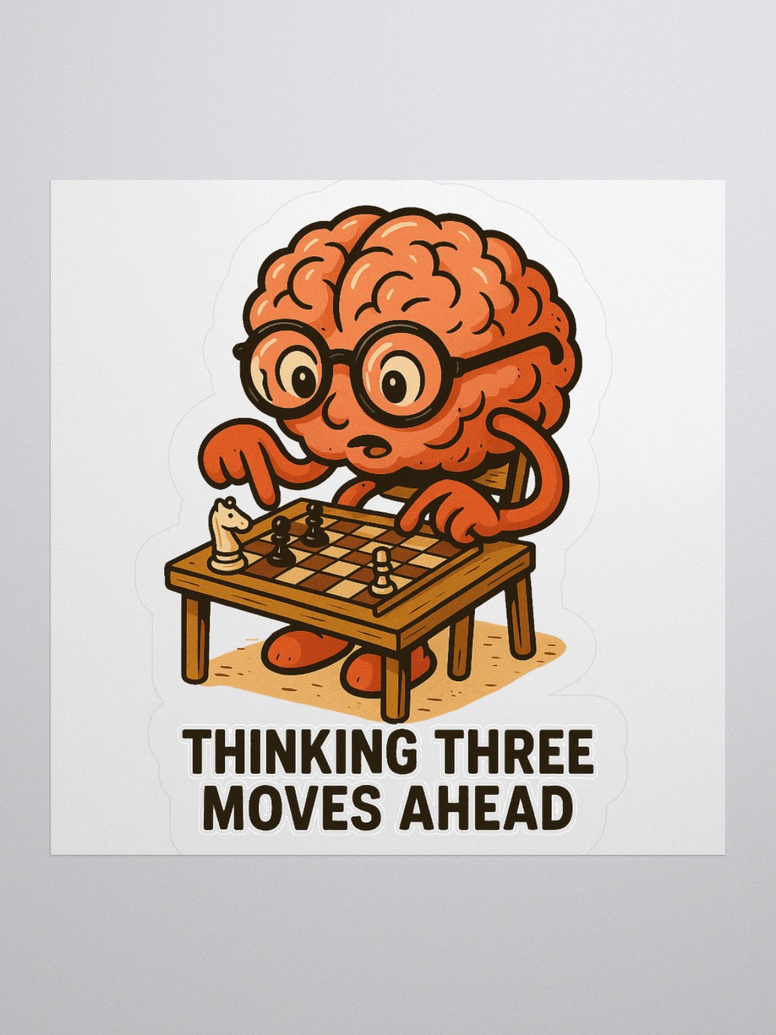 Thinking 3 Moves Ahead Stickers product image (1)