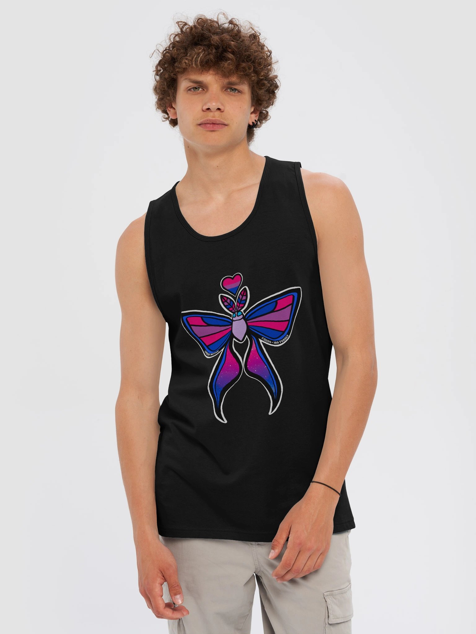 № 3 | BISEXUAL PRIDE MOTH | GRAPHIC TANK | TANK TOP product image (3)
