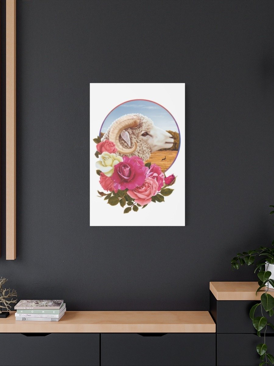 Ram and Roses - Soft Realism Art Print product image (3)