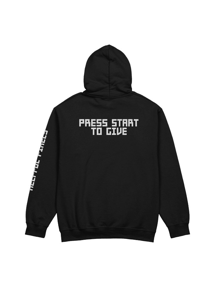 Helpful Pixels Hoodie "Press Start to Give" product image (2)
