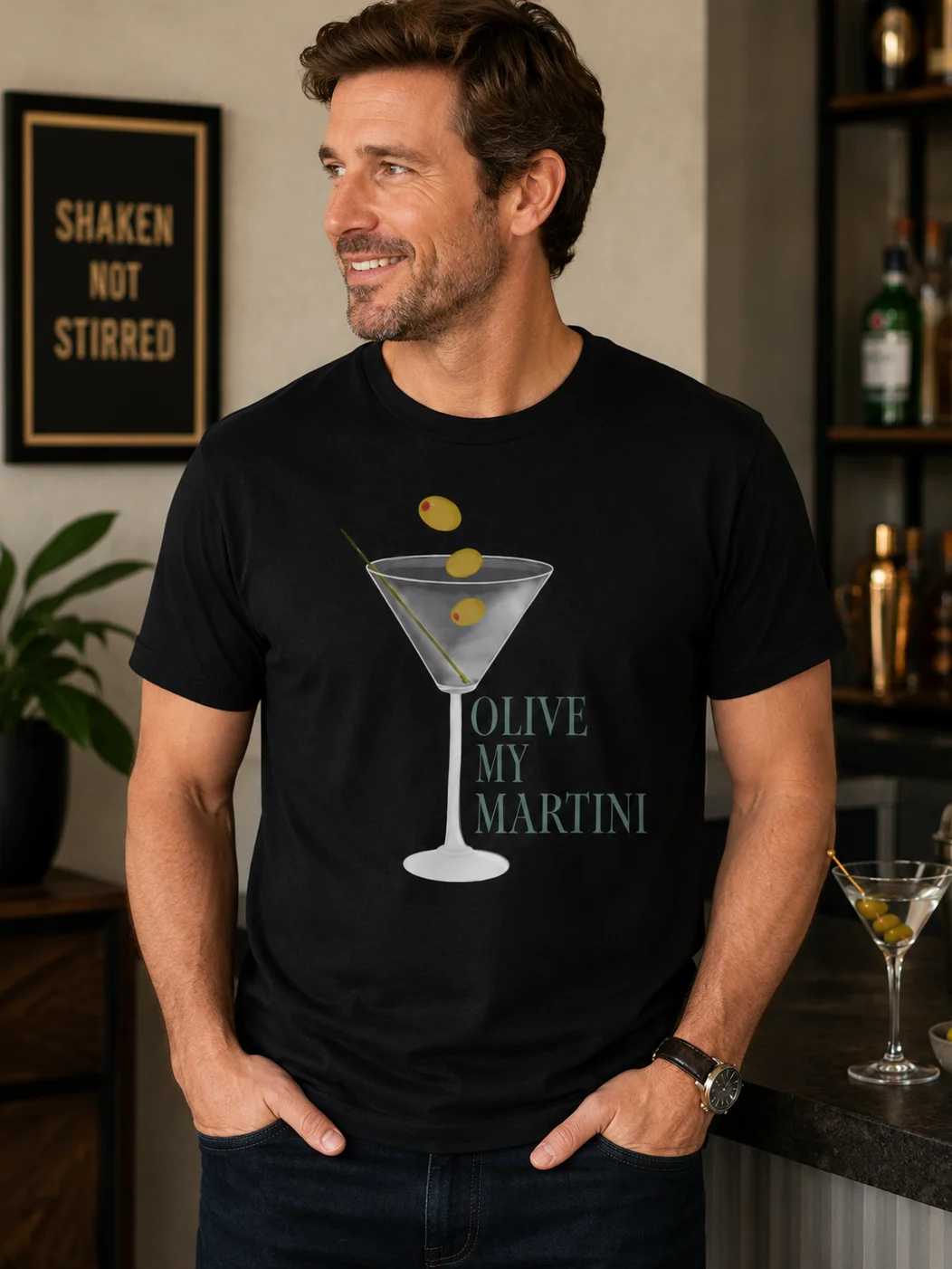 Olive My Martini Heavyweight T-Shirt product image (1)