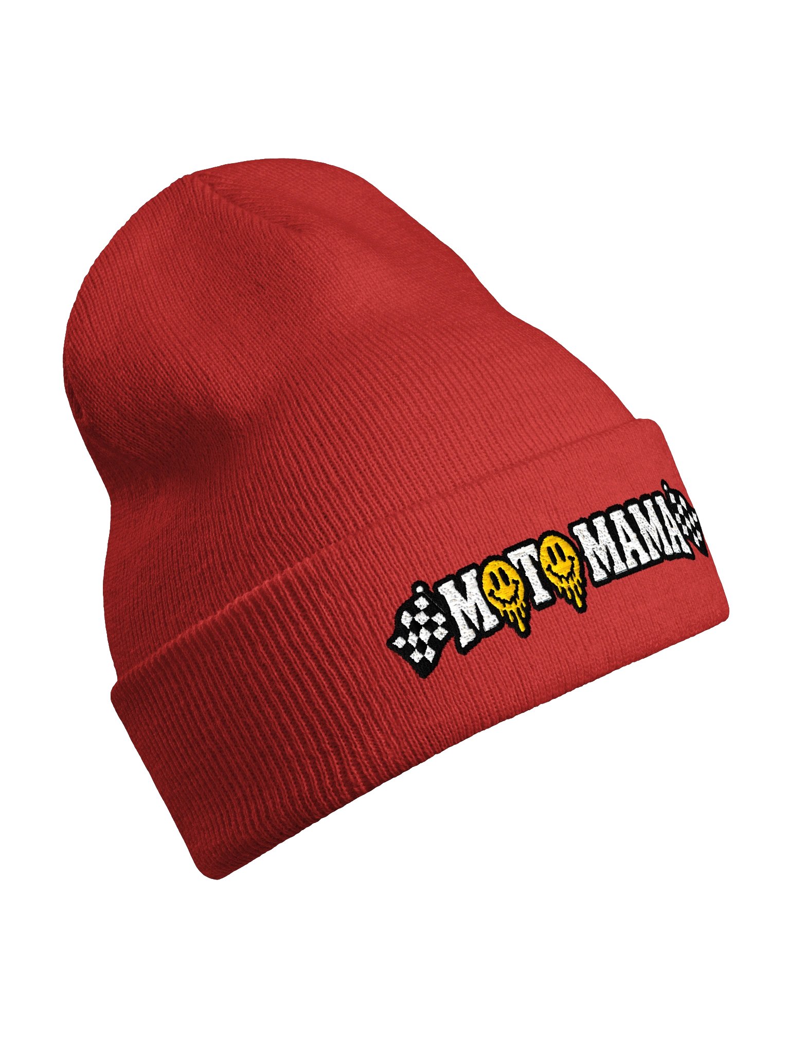 Red Smiley Moto Mama Beanie product image (8)