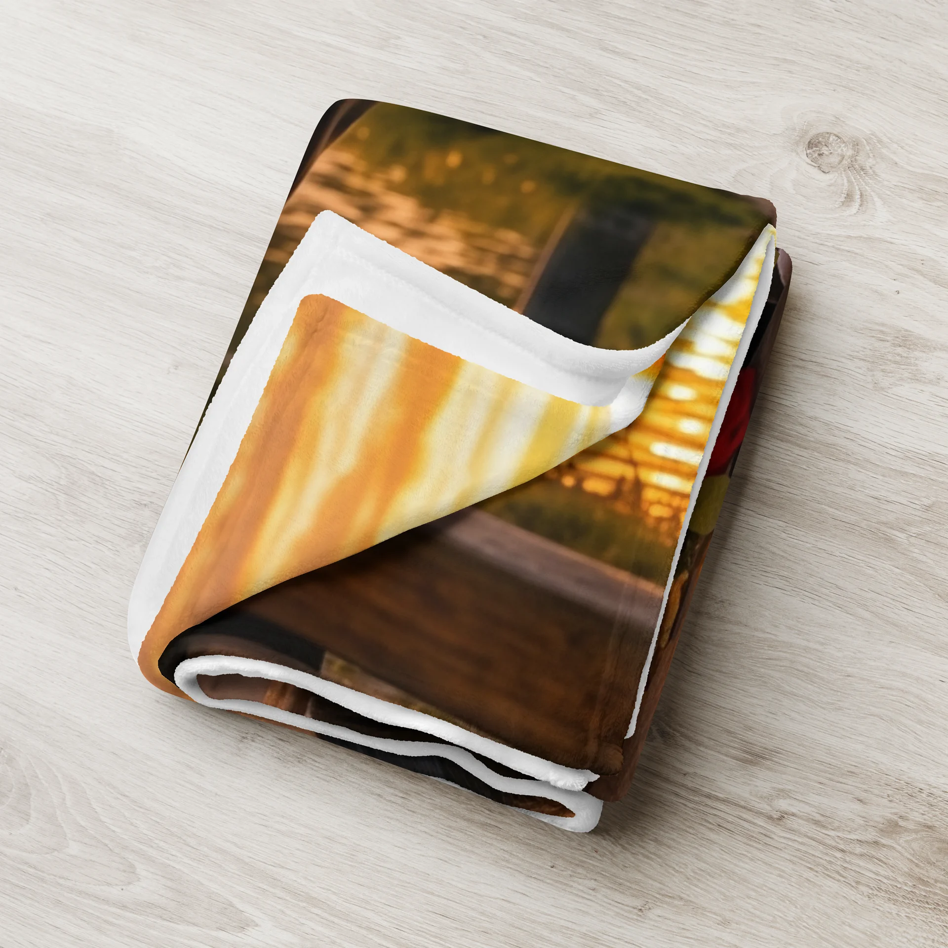 "A Quiet Moment" Cinematic Sunset Rose Throw Blanket product image (4)