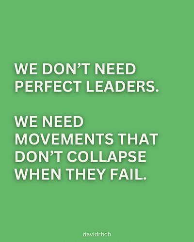 We need movement spaces that aren’t destabilized by believing survivors, even when it disrupts our image of a “good” leader.
...