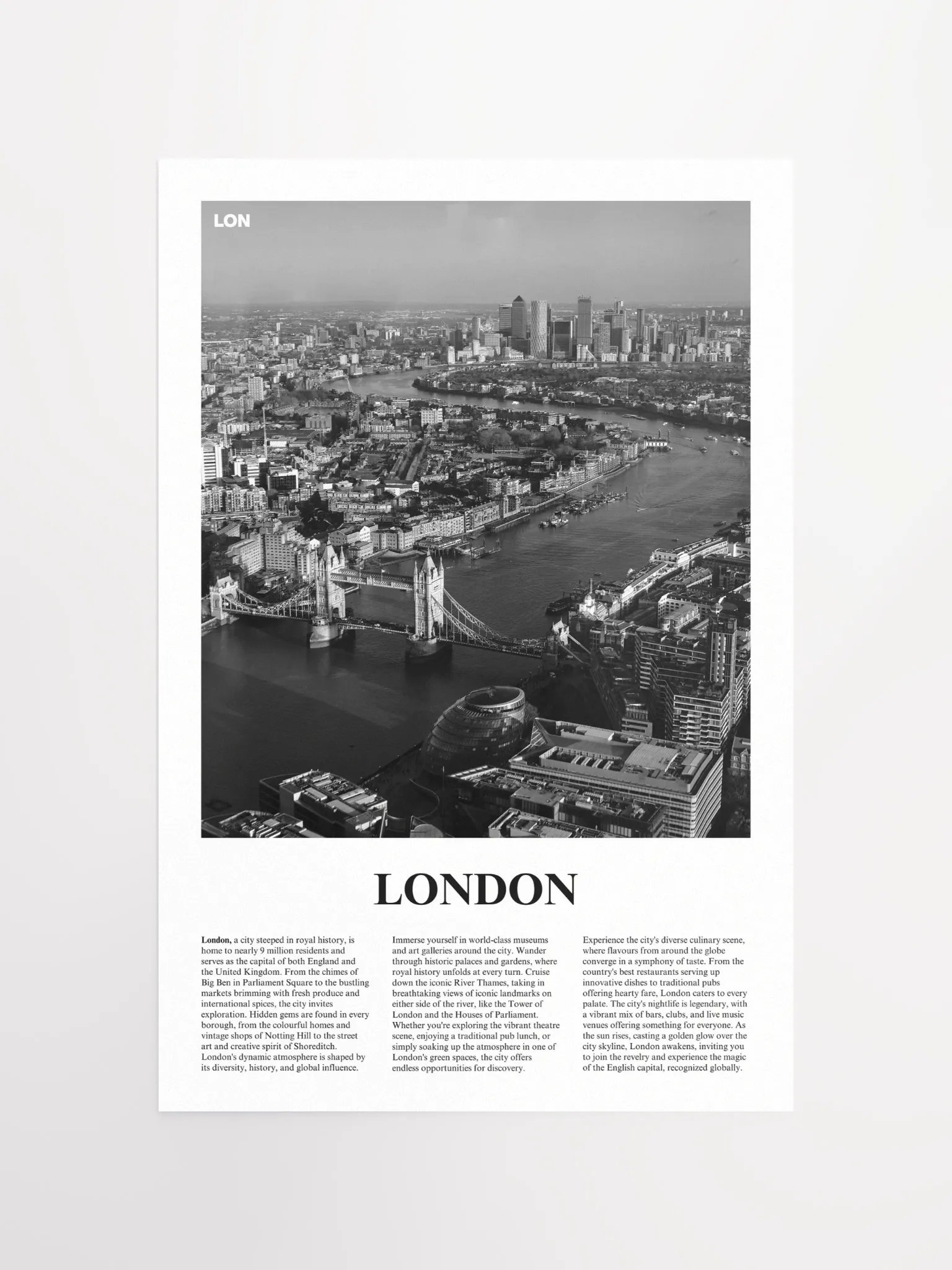 London 02 Newspaper Poster product image (5)