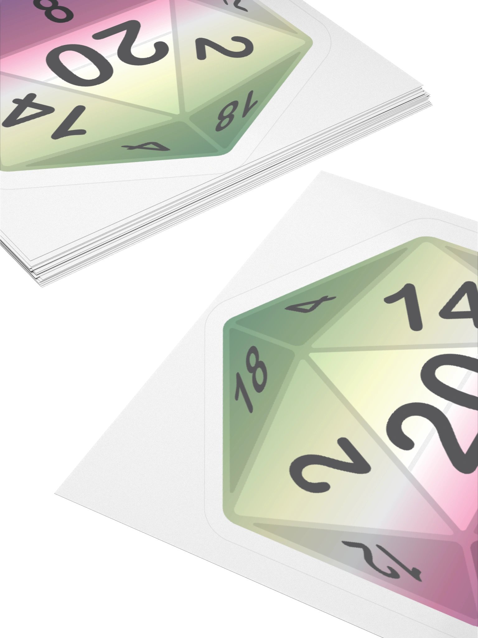 Genderfae Pride D20 Sticker product image (12)