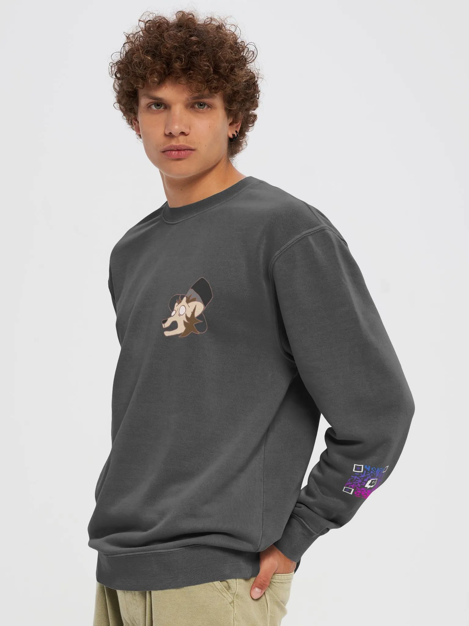 MA Scared Sweatshirt QR Sleeve product image (23)