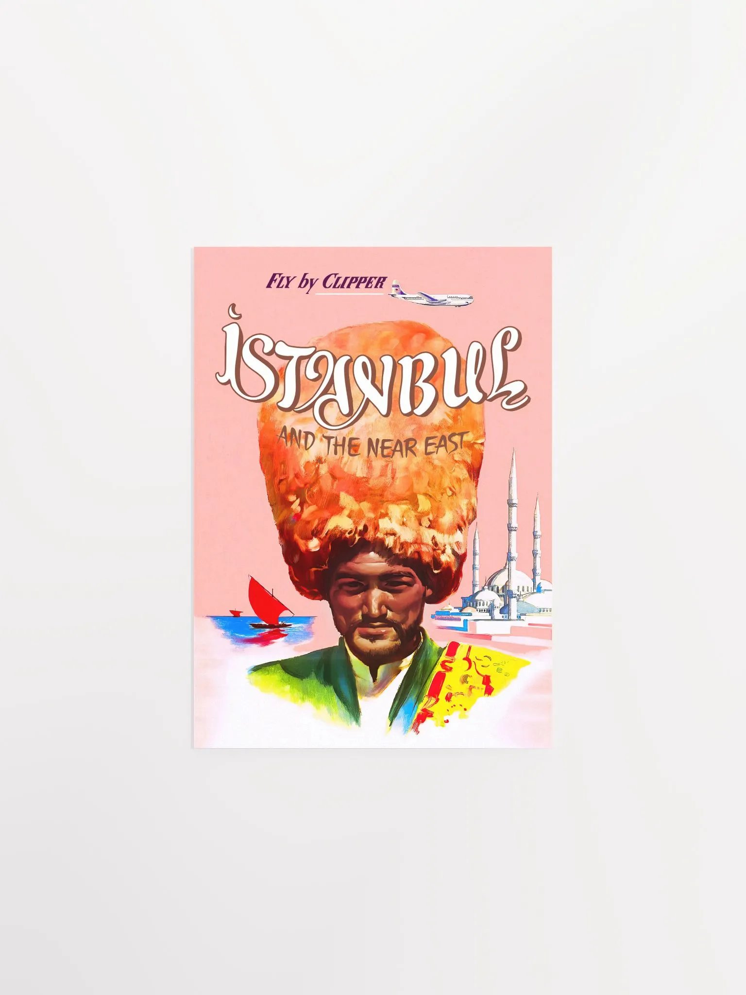 Istanbul, Turkey, 1950s — retro vintage travel poster product image (6)