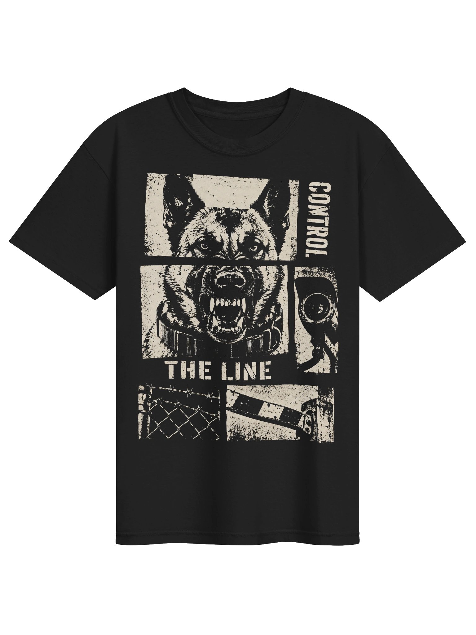 Control the Line (borders) Heavyweight Vintage Graphic Tee product image (1)