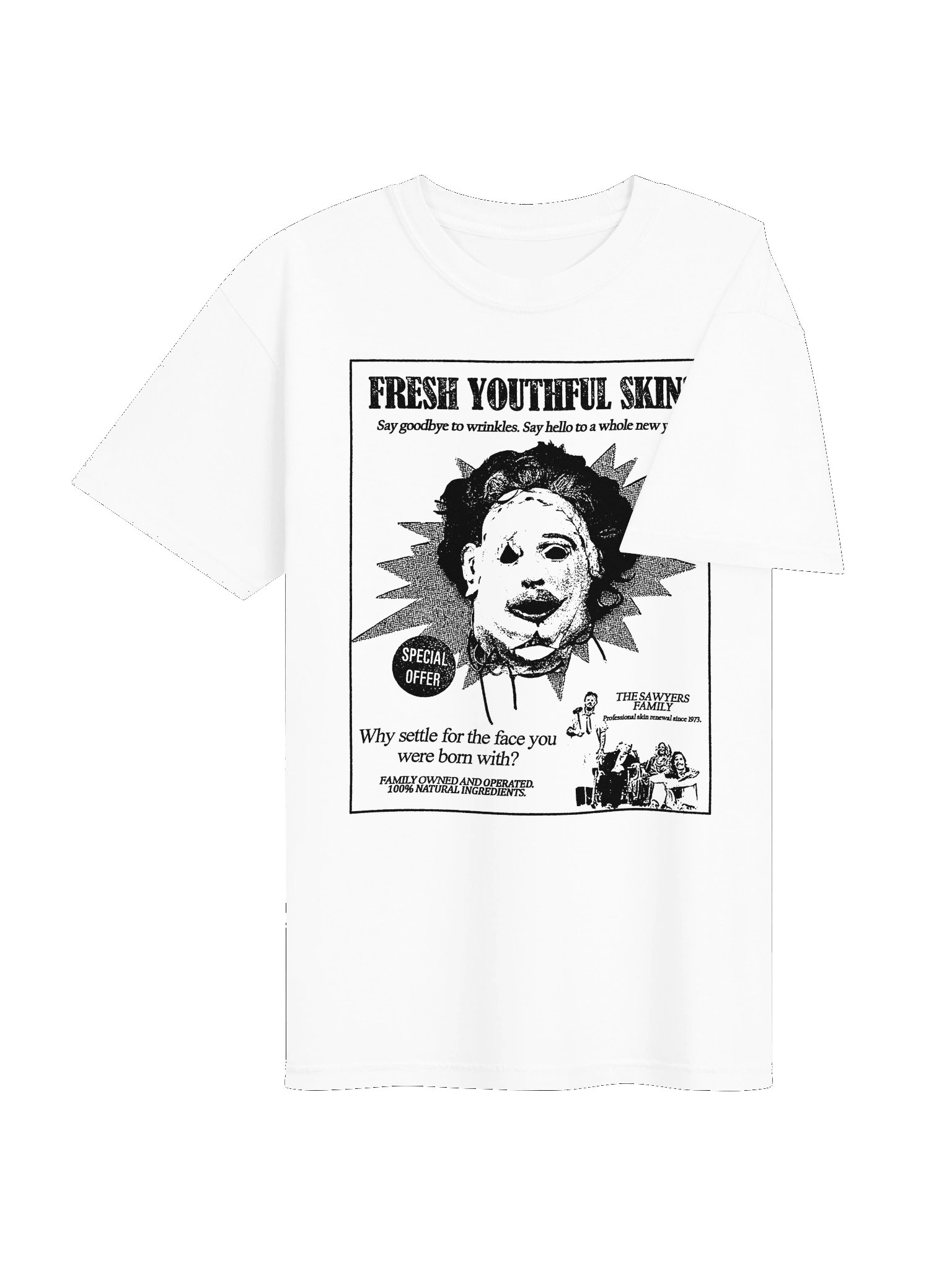 SKINCARE / LEATHERFACE T-SHIRT product image (4)