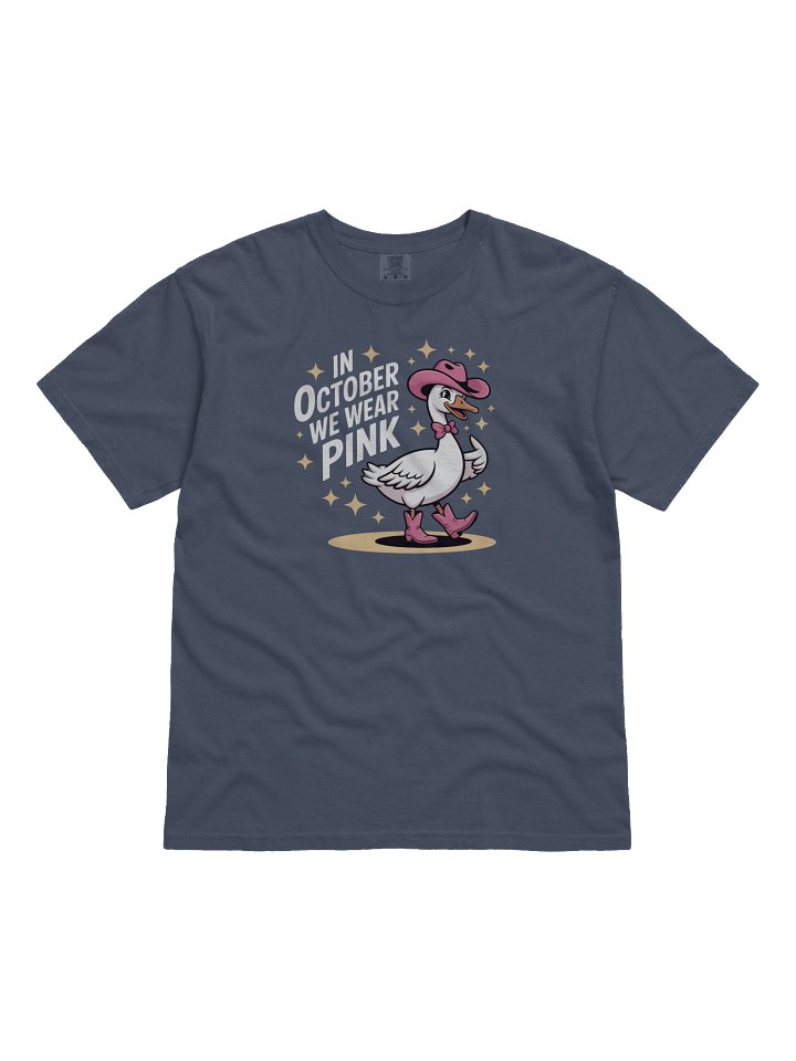In October We Wear Pink Cowgirl Goose T-Shirt product image (2)
