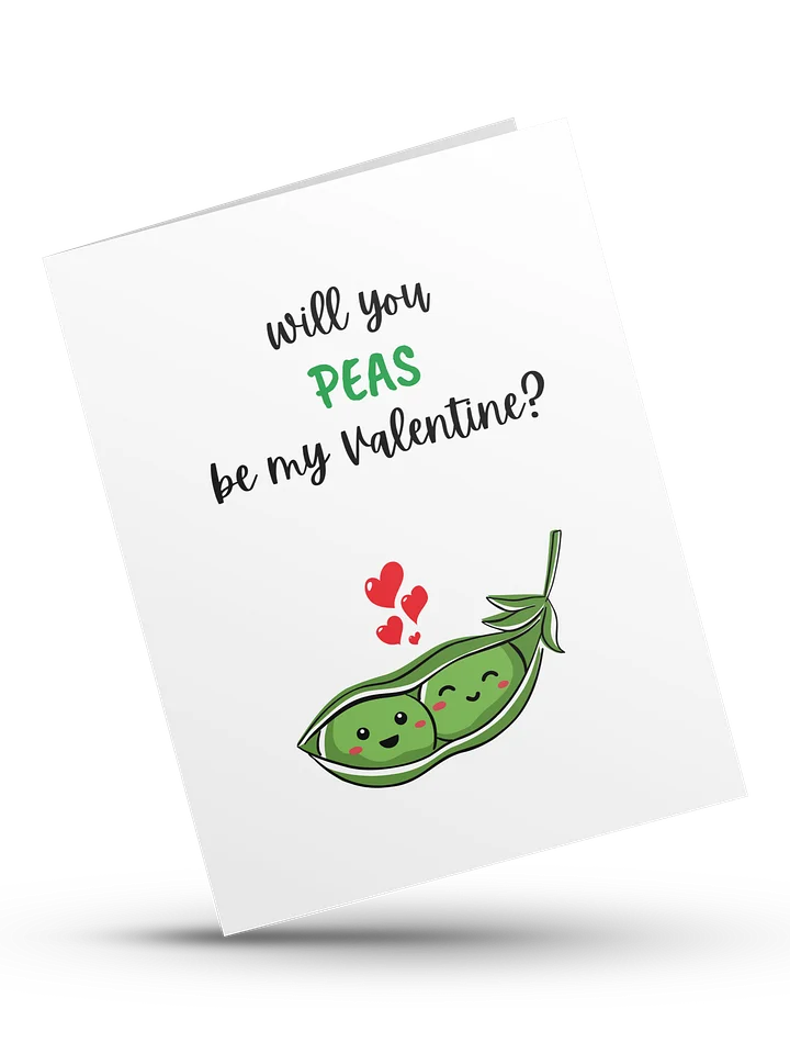 Will you PEAS be my valentine- Digital Instant Download product image (1)