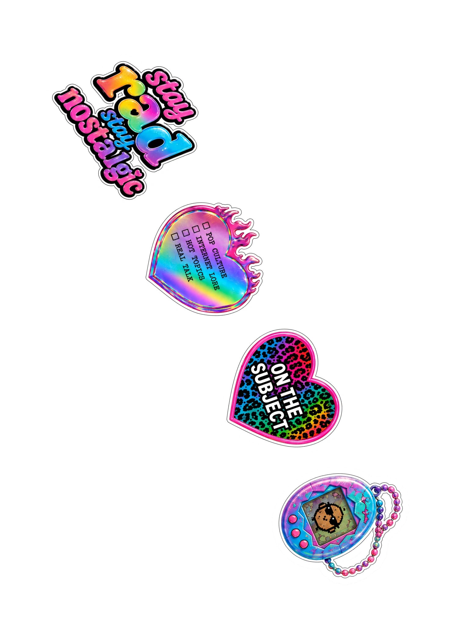 STAY RAD RAINBOW STICKER PACK product image (2)