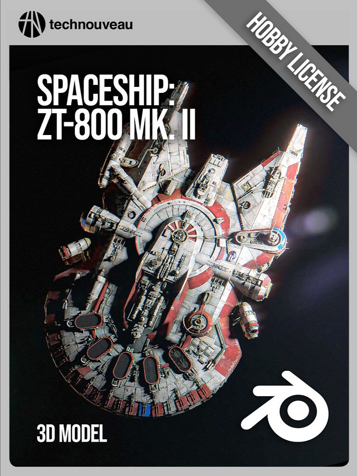 3D Model - Spaceship - ZT-800 Mk. II (Hobby License) product image (1)