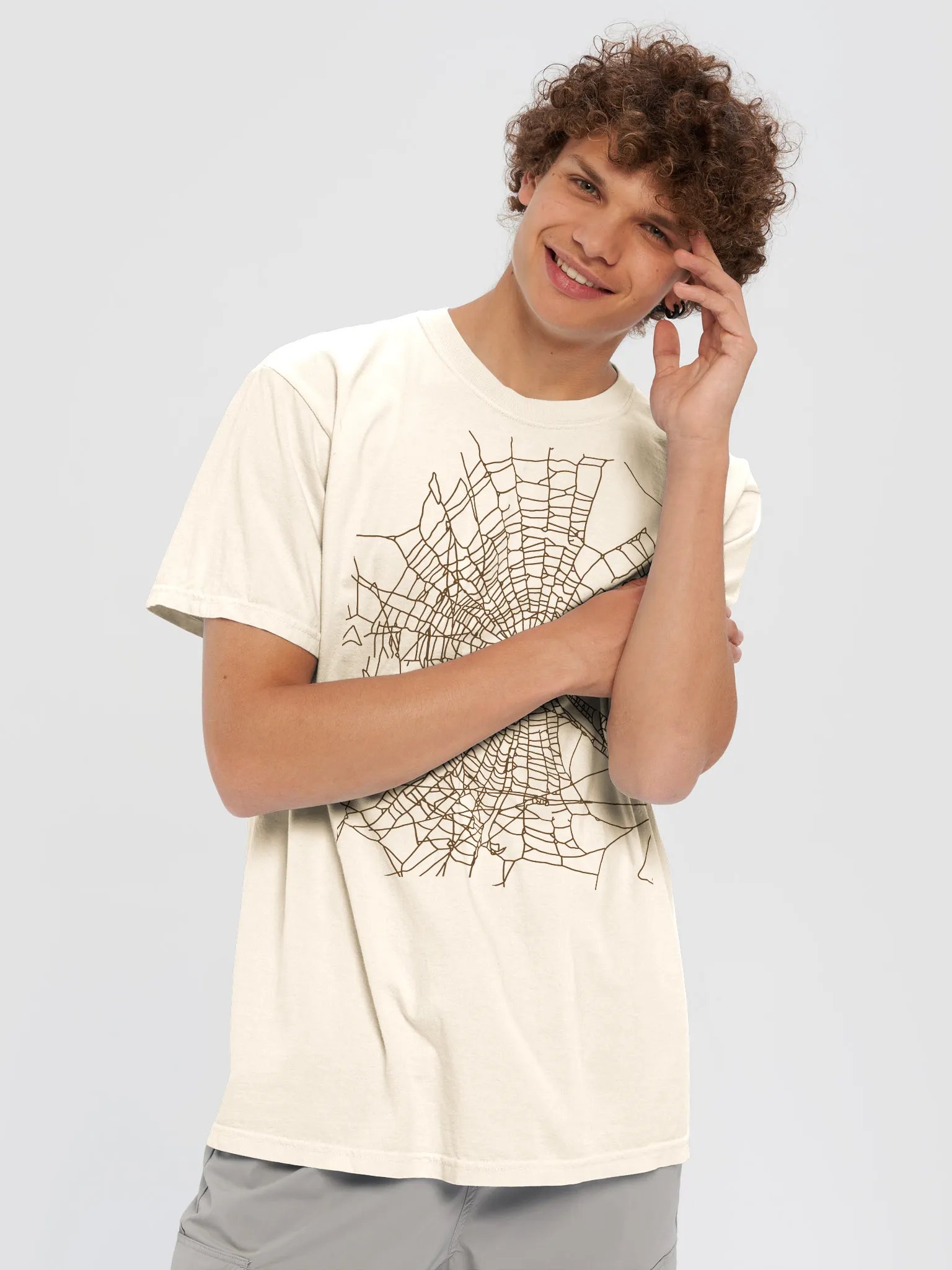 Smart Spider T-Shirt Brown product image (5)