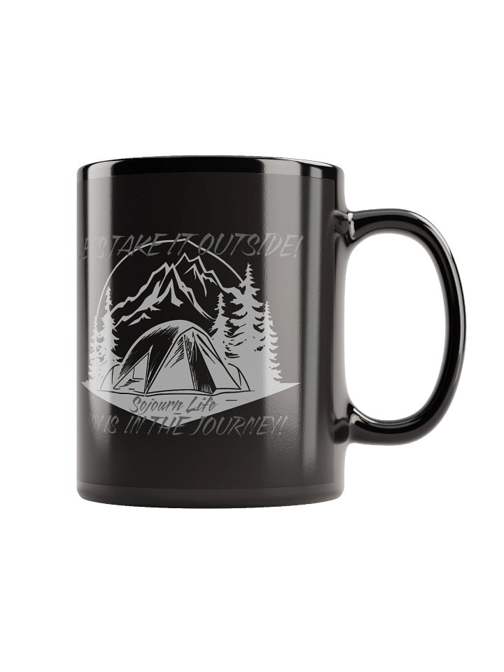 Let's Take It Outside - Sojourn Life Black Glossy Mug product image (1)