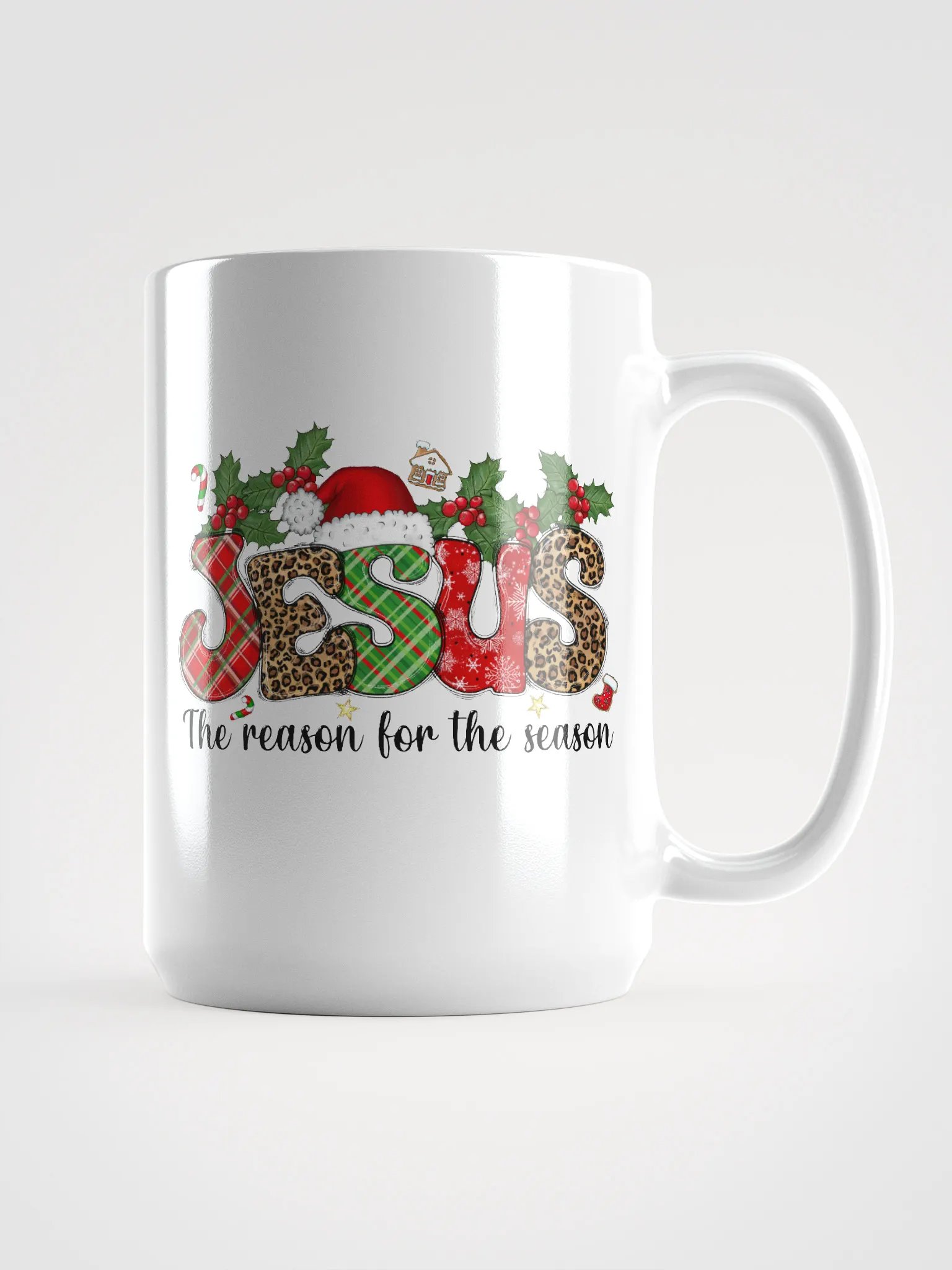 Festive Jesus Patterned Mug product image (1)