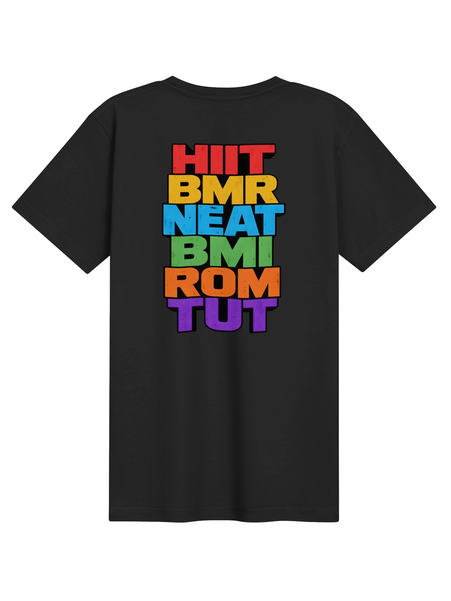 Colorful Fitness Acronym Typography Tee product image (2)