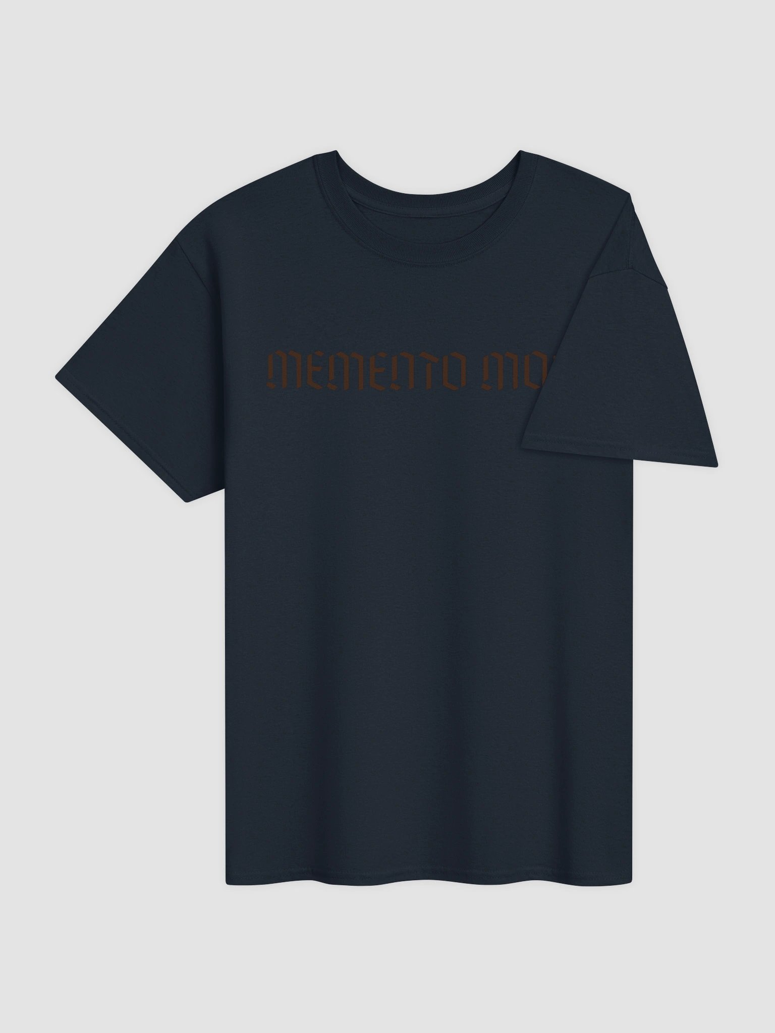 Memento Mori Brown Font Unisex Heavyweight Cotton T-Shirt product image (54)