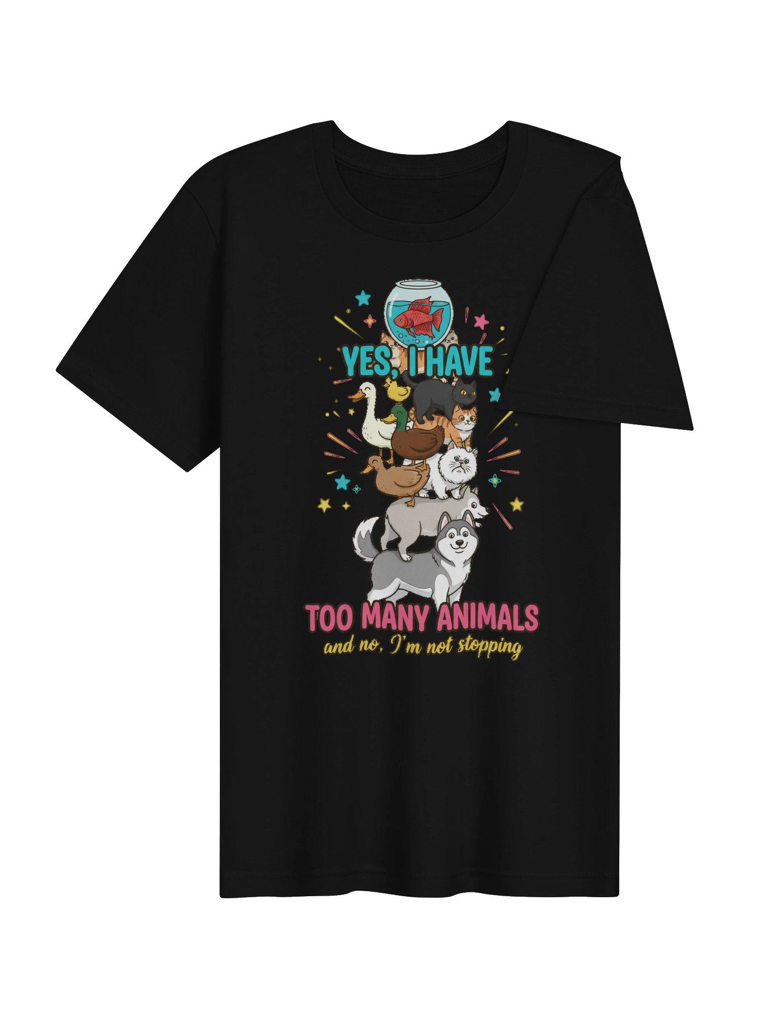 Yes I Have Too Many Animals Tee product image (4)
