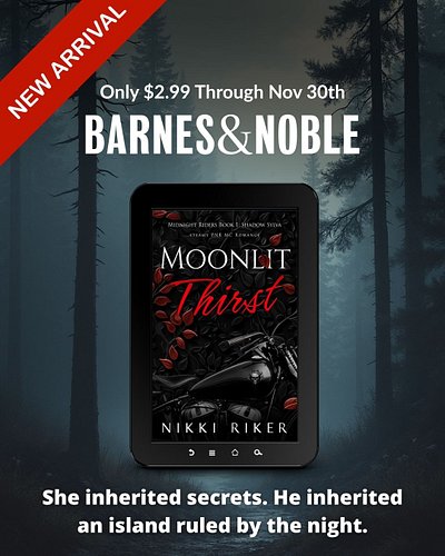 Danger bites first... and this deal bites back! 🌙

MOONLIT THIRST is featured in Barnes & Noble's exclusive NOOK promotion!

...