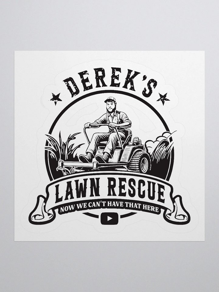 Derek's Lawn Rescue Sticker product image (2)